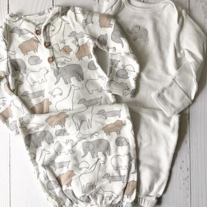 Baby 2-Pack Elephant Sleep Gowns